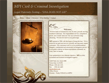 Tablet Screenshot of mpiinvestigations.com